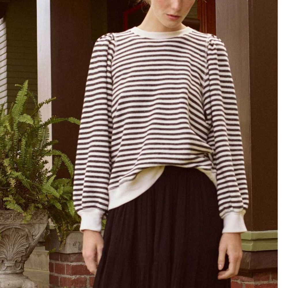 The Great pleat sleeve sweatshirt